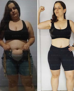 Kryssina Araldi 30 anos, perdeu 22kg usando Queima Diária