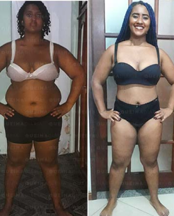 Vitória Cristina 25 anos, perdeu 22kg usando Queima Diária